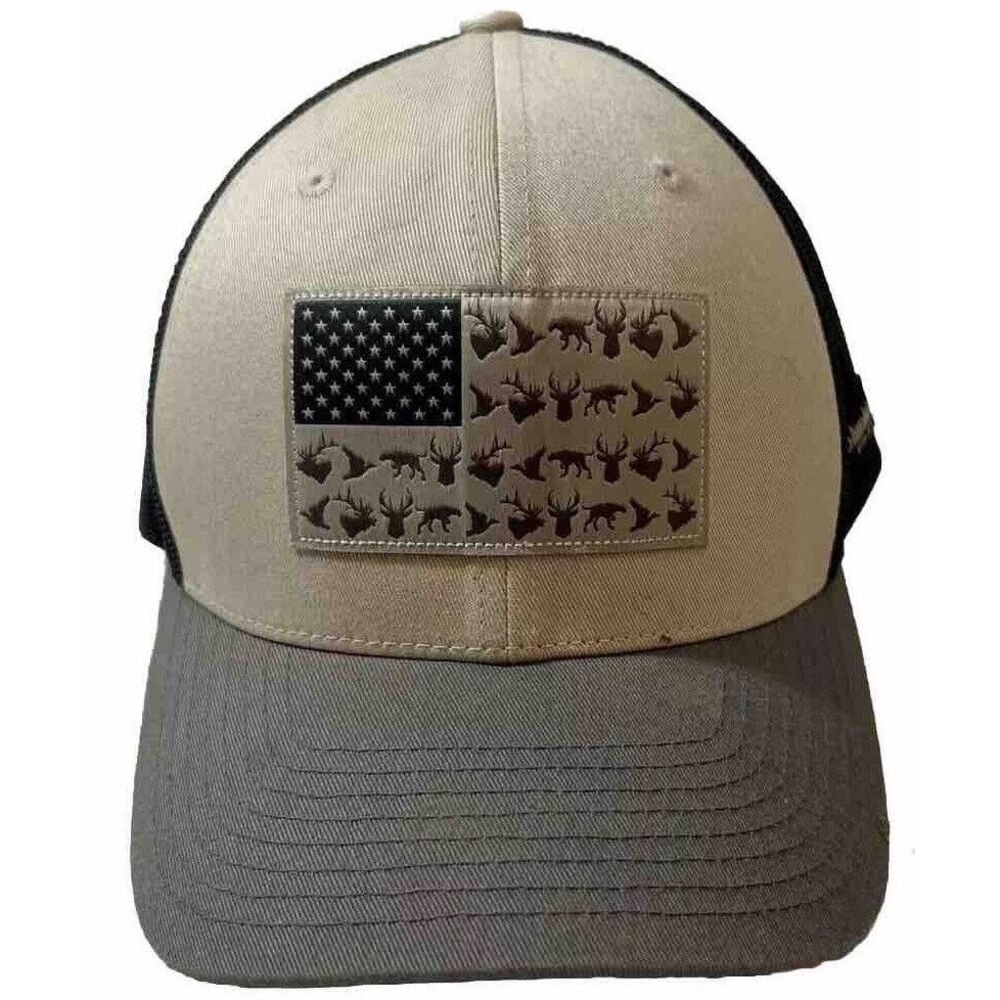 Columbia PHG Hat Flag Mesh SnapBack Deer Green Tan Hunting Camo